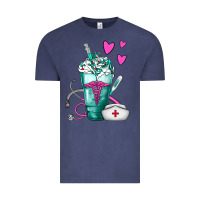 Vintage Denim Nurse Frappe Vintage Tee - FaDigitalArtStudio