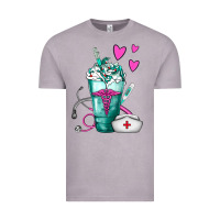 Vintage Zinc Nurse Frappe Vintage Tee - FaDigitalArtStudio