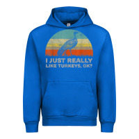 Cobalt funny i just really like turkeys thanksgiving Urban Hoodie - linhVisuals