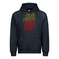 Navy bad choices make good stories Urban Hoodie - linhVisuals