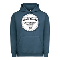 Pigment Midnight Navy Washburn University Urban Hoodie - linhVisuals