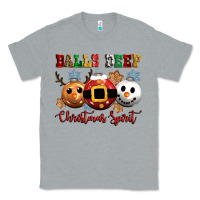 Heather Grey balls deep christmas spirit Classic Tee - CowGirlArtShop