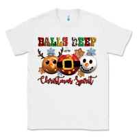 White balls deep christmas spirit Classic Tee - CowGirlArtShop