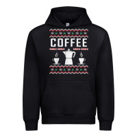 Black coffee ugly sweater christmas Urban Hoodie - linhVisuals