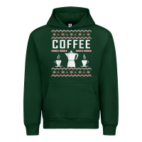 Forest Green coffee ugly sweater christmas Urban Hoodie - linhVisuals