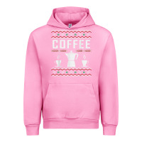Fuchsia Pink coffee ugly sweater christmas Urban Hoodie - linhVisuals