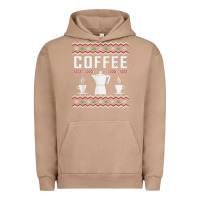Pigment Burro coffee ugly sweater christmas Urban Hoodie - linhVisuals