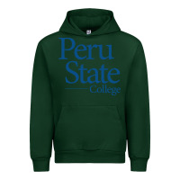Forest Green Peru State College Wordmark Urban Hoodie - linhVisuals