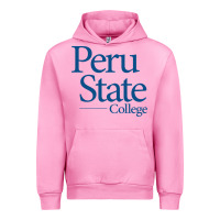 Fuchsia Pink Peru State College Wordmark Urban Hoodie - linhVisuals