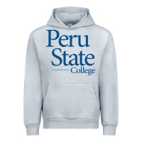 Heather Grey Peru State College Wordmark Urban Hoodie - linhVisuals