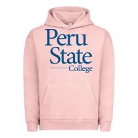 Pigment Salmon Peru State College Wordmark Urban Hoodie - linhVisuals