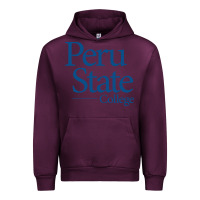 Mauve Wine Peru State College Wordmark Urban Hoodie - linhVisuals