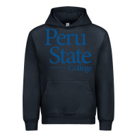 Navy Peru State College Wordmark Urban Hoodie - linhVisuals