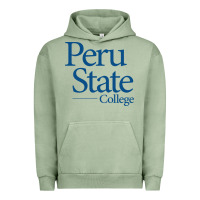 Pigment Oil Green Peru State College Wordmark Urban Hoodie - linhVisuals