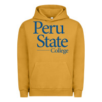 Pigment Peanut Butter Peru State College Wordmark Urban Hoodie - linhVisuals