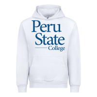 White Peru State College Wordmark Urban Hoodie - linhVisuals