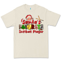 Santas Favorite Softball Player Premium Tee | Teevron