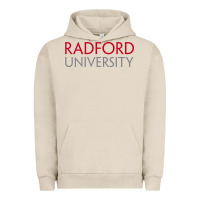 Pigment French Oak Radford University Wordmark Urban Hoodie - linhVisuals