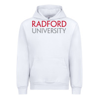 White Radford University Wordmark Urban Hoodie - linhVisuals