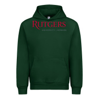 Forest Green Rutgers University Newark Logotype Urban Hoodie - linhVisuals