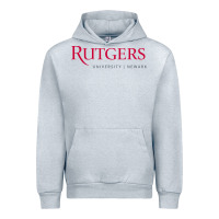 Heather Grey Rutgers University Newark Logotype Urban Hoodie - linhVisuals