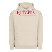 Pigment French Oak Rutgers University Newark Logotype Urban Hoodie - linhVisuals
