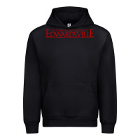 Black Siue Wordmark Urban Hoodie - linhVisuals