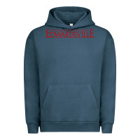 Pigment Midnight Navy Siue Wordmark Urban Hoodie - linhVisuals
