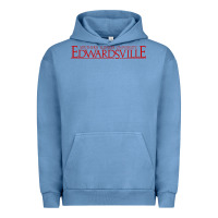 Pigment Pebble Blue Siue Wordmark Urban Hoodie - linhVisuals