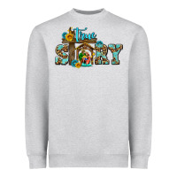 Heather Grey true story jesus and mary wıth god Heavyweight Sweatshirt - AdoDesignShop