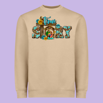 True Story Jesus And Mary Wıth God Heavyweight Sweatshirt Designed By Adodesignshop