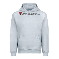 Heather Grey Texas Tech University Health Sciences Center Wordmark Urban Hoodie - linhVisuals