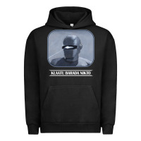 Pigment Black klaatu barada nikto Urban Hoodie - linhVisuals