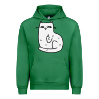 Cat Giving The Finger Urban Hoodie | Teevron