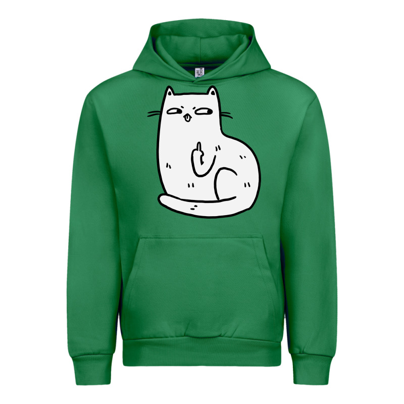 Cat Giving The Finger Urban Hoodie by linhVisuals | Teevron