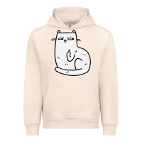 Sandshell cat giving the finger Urban Hoodie - linhVisuals