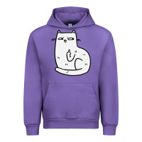 Tulip cat giving the finger Urban Hoodie - linhVisuals