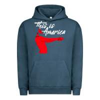 Pigment Midnight Navy this is america meme Urban Hoodie - linhVisuals