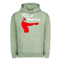 Pigment Oil Green this is america meme Urban Hoodie - linhVisuals
