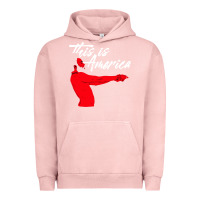 Pigment Salmon this is america meme Urban Hoodie - linhVisuals