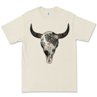 Bone Cowhide Bull Skull Premium Tee - Jasminsmagicworld