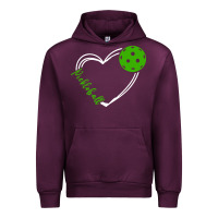 Mauve Wine love pickleball women Urban Hoodie - linhVisuals