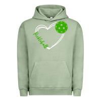 Pigment Oil Green love pickleball women Urban Hoodie - linhVisuals