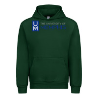 Forest Green University Of Memphis Wordmark Urban Hoodie - linhVisuals