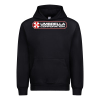 Black umbrella corporation company Urban Hoodie - linhVisuals