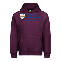 Mauve Wine University Of Pittsburgh At Bradford New Urban Hoodie - linhVisuals