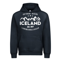 Iceland Hiking Landmannalaugar Est 1477 Urban Hoodie | Teevron