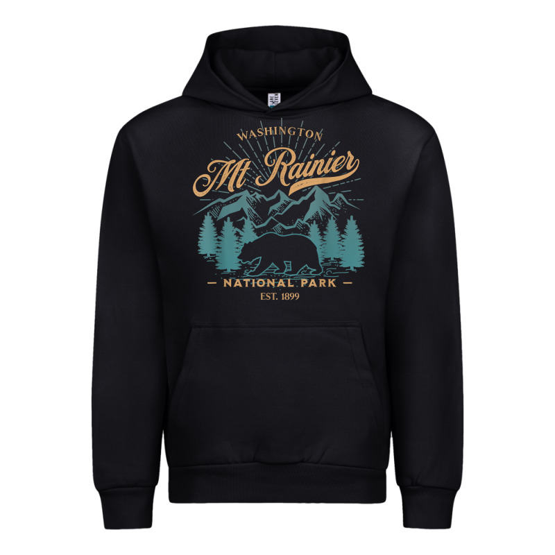 Mount Rainier National Park Washington Usa Vacation Hiking Urban Hoodie by linhVisuals | Teevron