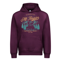 Mauve Wine mount rainier national park washington usa vacation hiking Urban Hoodie - linhVisuals
