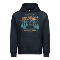 Navy mount rainier national park washington usa vacation hiking Urban Hoodie - linhVisuals